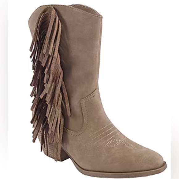 Pop Womens Korra Stacked Heel Cowboy Boots - Picture 1 of 8